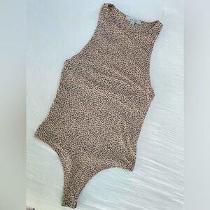 Gaze S leopard print bodysuit